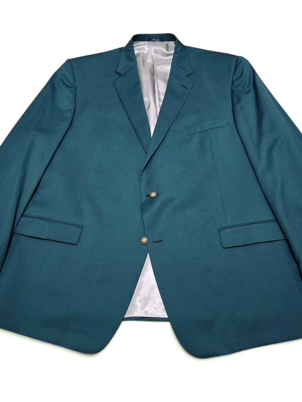 Hart Schaffner & Marx Men’s Green Blazer Size 56L Long, Single Vent